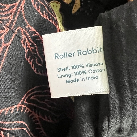 NWOT Roller Rabbit Taos Pamela Dress in Black. Size M - Picture 8 of 9